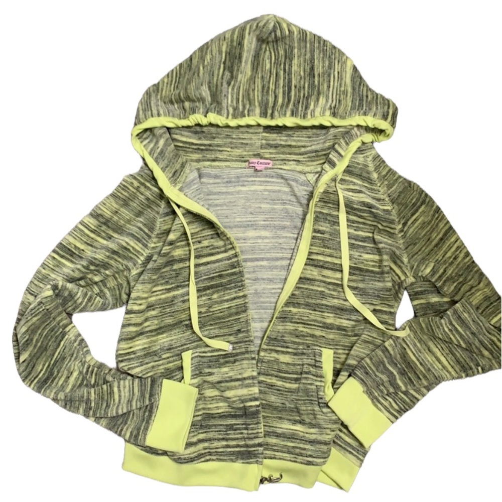 Juicy Couture zipper up velour hoodie